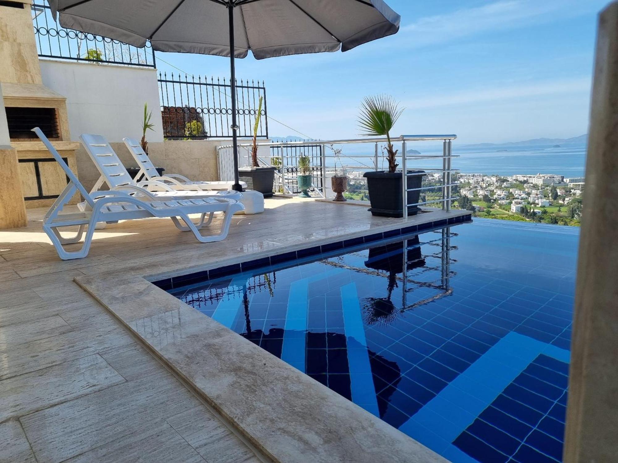 Bodrum Eason Villa & House 350M2 Full Sea View With Private Infinity Pool Extérieur photo
