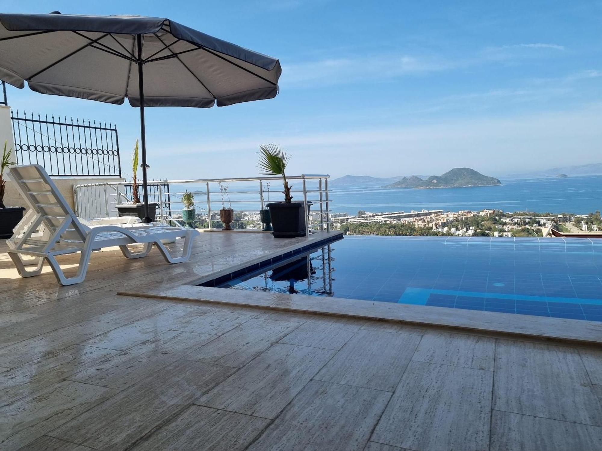 Bodrum Eason Villa & House 350M2 Full Sea View With Private Infinity Pool Extérieur photo